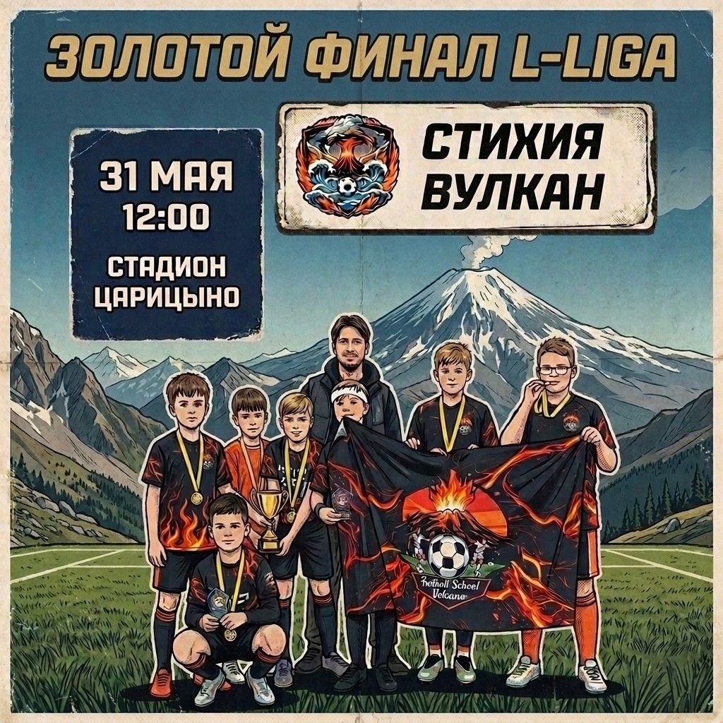 Стихия-Вулкан — Школа Сотрудничества, 31 мая, 12:00, стадион Царицыно